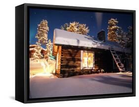 Old House of the Sami People, Lapland, Finland-Daisy Gilardini-Framed Stretched Canvas