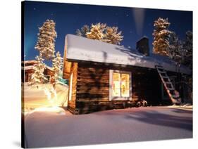 Old House of the Sami People, Lapland, Finland-Daisy Gilardini-Stretched Canvas