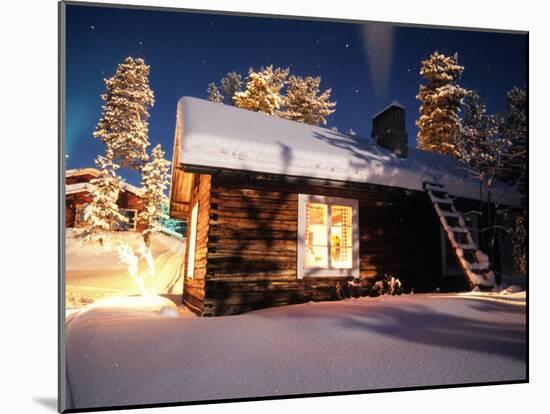 Old House of the Sami People, Lapland, Finland-Daisy Gilardini-Mounted Photographic Print