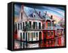 Old House on Royal Street-Diane Millsap-Framed Stretched Canvas
