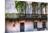 Old House with a Wrought Iron Balcony, Savannah, Georgia-George Oze-Mounted Photographic Print