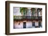 Old House with a Wrought Iron Balcony, Savannah, Georgia-George Oze-Framed Photographic Print