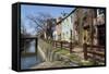 Old Houses Along the C and O Canal-John Woodworth-Framed Stretched Canvas