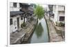 Old houses along the Grand Canal, Shaoxing, Zhejiang Province, China-Keren Su-Framed Photographic Print