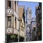 Old Houses and St. Ouen Church, Rouen, Seine Maritime, Haute Normandie (Normandy), France, Europe-Roy Rainford-Mounted Photographic Print