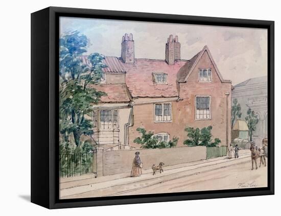 Old Houses at Kennington Green, 1855-J. Findley-Framed Stretched Canvas