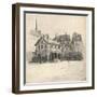 Old Houses at the Quai Des Orfeveres, 1915-Eugene Bejot-Framed Giclee Print