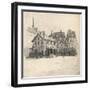 Old Houses at the Quai Des Orfeveres, 1915-Eugene Bejot-Framed Giclee Print