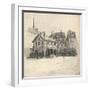 Old Houses at the Quai Des Orfeveres, 1915-Eugene Bejot-Framed Giclee Print