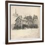 Old Houses at the Quai Des Orfeveres, 1915-Eugene Bejot-Framed Giclee Print