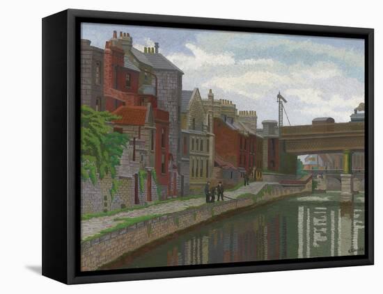 Old Houses, Bath, 1927 (Oil on Canvas)-Charles Ginner-Framed Stretched Canvas