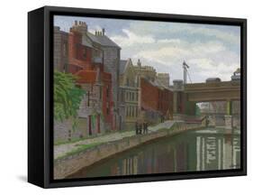Old Houses, Bath, 1927 (Oil on Canvas)-Charles Ginner-Framed Stretched Canvas