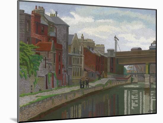 Old Houses, Bath, 1927 (Oil on Canvas)-Charles Ginner-Mounted Giclee Print