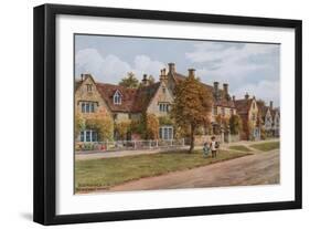 Old Houses, Broadway, Worcs-Alfred Robert Quinton-Framed Giclee Print