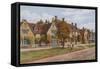 Old Houses, Broadway, Worcs-Alfred Robert Quinton-Framed Stretched Canvas