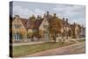 Old Houses, Broadway, Worcs-Alfred Robert Quinton-Stretched Canvas