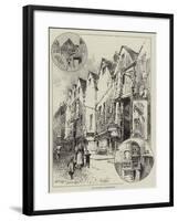 Old Houses in Bermondsey-Herbert Railton-Framed Giclee Print