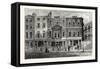 Old Houses in Fetter Lane West Side Near the Record Office from a Drawing by Shepherd 1853 London-null-Framed Stretched Canvas