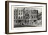Old Houses in Fetter Lane West Side Near the Record Office from a Drawing by Shepherd 1853 London-null-Framed Giclee Print