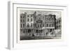 Old Houses in Fetter Lane West Side Near the Record Office from a Drawing by Shepherd 1853 London-null-Framed Giclee Print