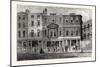 Old Houses in Fetter Lane West Side Near the Record Office from a Drawing by Shepherd 1853 London-null-Mounted Giclee Print