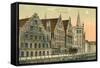 Old Houses in Ghent, Belgium-null-Framed Stretched Canvas