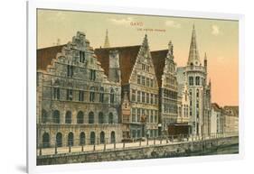 Old Houses in Ghent, Belgium-null-Framed Art Print