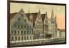 Old Houses in Ghent, Belgium-null-Framed Art Print