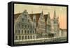 Old Houses in Ghent, Belgium-null-Framed Stretched Canvas