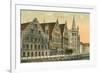 Old Houses in Ghent, Belgium-null-Framed Premium Giclee Print