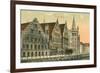 Old Houses in Ghent, Belgium-null-Framed Premium Giclee Print