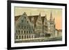 Old Houses in Ghent, Belgium-null-Framed Premium Giclee Print