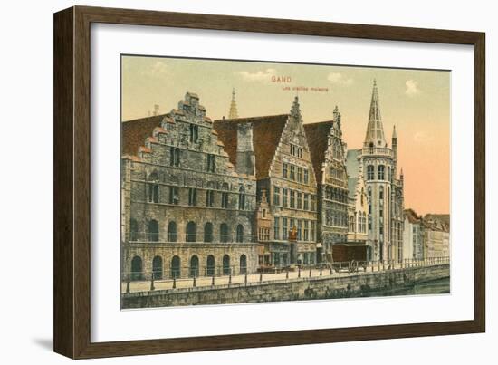 Old Houses in Ghent, Belgium-null-Framed Art Print