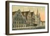 Old Houses in Ghent, Belgium-null-Framed Art Print