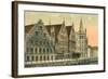 Old Houses in Ghent, Belgium-null-Framed Art Print