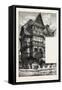 Old Houses in Halberstadt, Germany, 19th Century-null-Framed Stretched Canvas