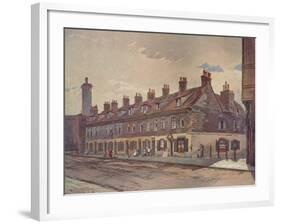 'Old Houses in Pye Street, Westminster', London, 1883 (1926)-John Crowther-Framed Giclee Print