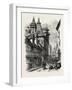 Old Houses in Rouen, Normandy and Brittany, France, 19th Century-null-Framed Giclee Print
