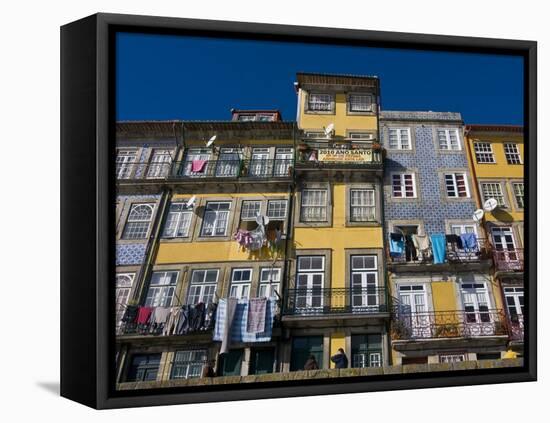 Old Houses in the Old Town of Oporto, UNESCO World Heritage Site, Portugal, Europe-Michael Runkel-Framed Stretched Canvas