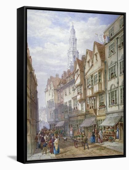 Old Houses in Wych Street, Westminster, London, 1873-William Richardson-Framed Stretched Canvas