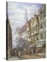 Old Houses in Wych Street, Westminster, London, 1873-William Richardson-Stretched Canvas