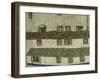 Old Houses (Krumlov, Bohemia), 1917-Egon Schiele-Framed Giclee Print