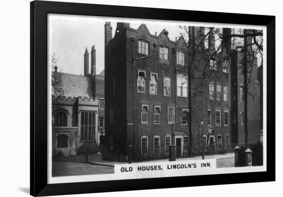 Old Houses, Lincoln's Inn, London, C1920S-null-Framed Giclee Print