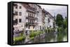 Old Houses on the Ljubljanica River Front, Old Town, Ljubljana, Slovenia, Europe-Matthew Williams-Ellis-Framed Stretched Canvas