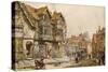 Old Houses, Shrewsbury-Louise J. Rayner-Stretched Canvas