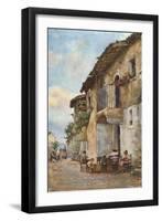 Old Houses, Taormina-Alberto Pisa-Framed Giclee Print