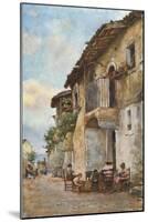 Old Houses, Taormina-Alberto Pisa-Mounted Giclee Print