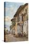 Old Houses, Taormina-Alberto Pisa-Stretched Canvas