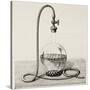 Old Illustration Of Laboratory Equipment For Water Boiling Under Vacuum-marzolino-Stretched Canvas
