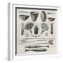 Old Illustration Of Natives Antis Pottery, Weapons And Ornaments, Peru-marzolino-Framed Art Print